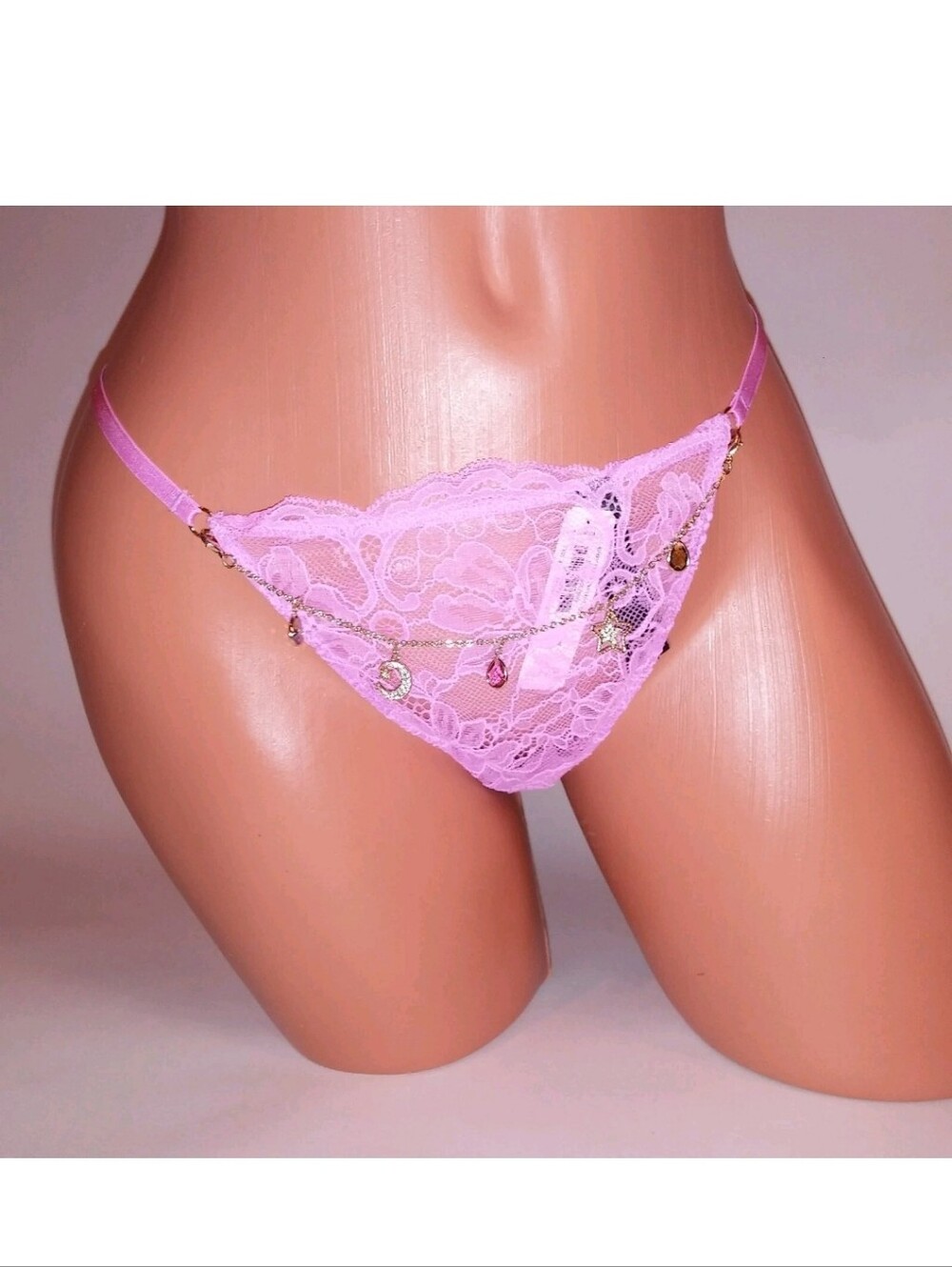Victoria's secret very sexy lace charm v-string panty BERRY GELATO XLARGE